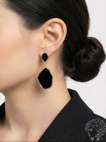 گوشواره میناکاری لاوا