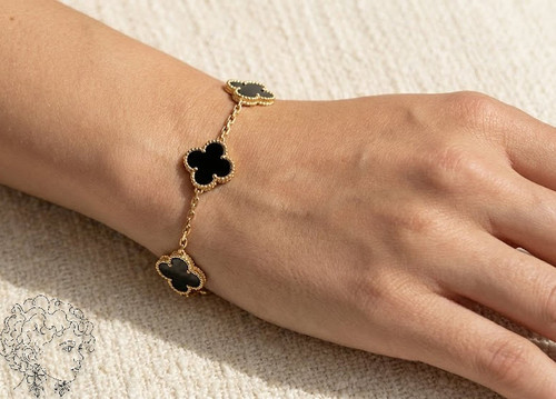 دستبند استیل ونکلیف گلدبلک