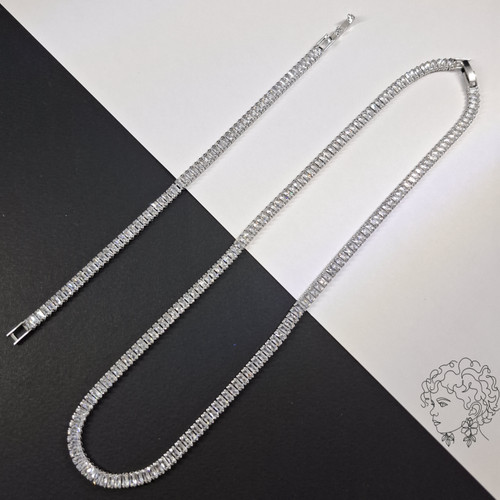 ست گردنبند و دستبند تنیسی باگتی