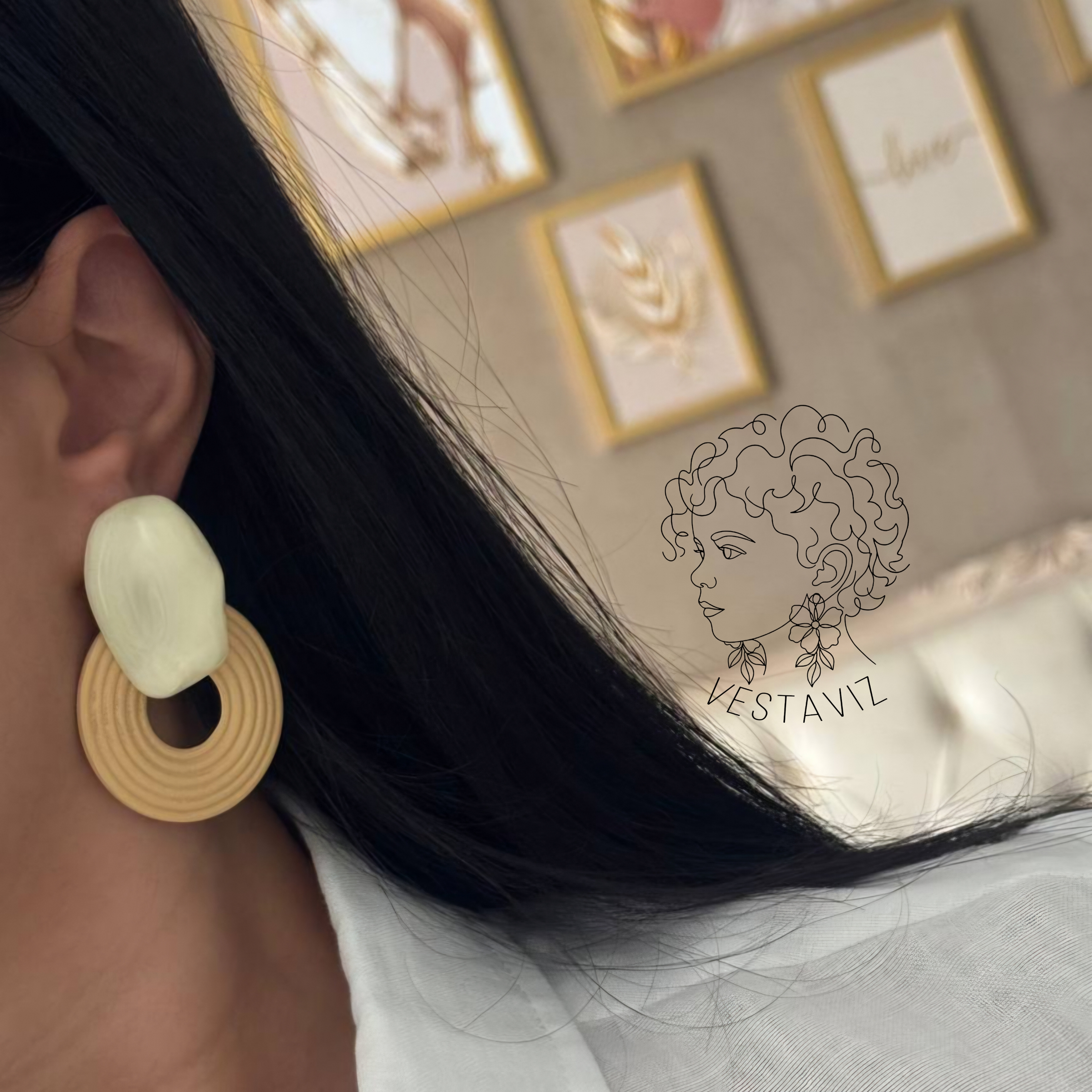 گوشواره میناکاری